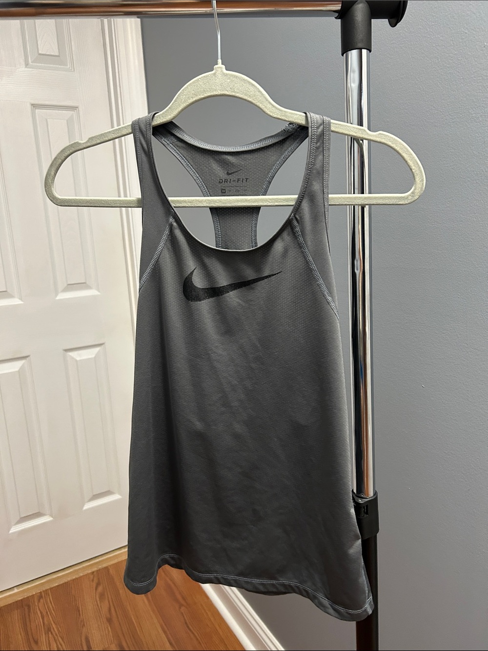 XSNike Women’s Charcoal Gray Dri-FIT Racerback Tank